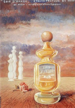 evening lost illusions Painting - evening of storm strange perfume by mem Rene Magritte